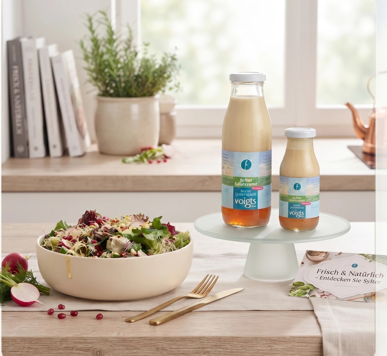 Sylter Salathimmel — beide Größen mit frischem Salat